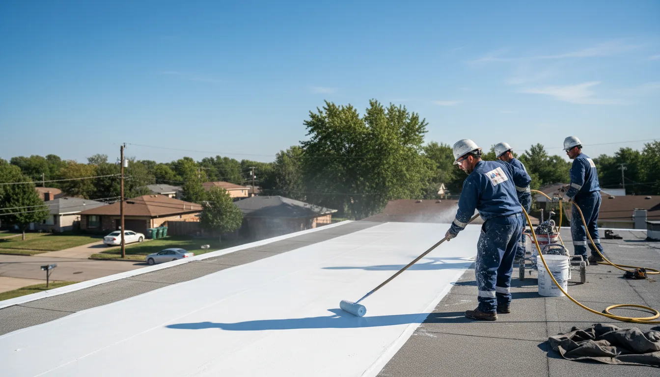 Commercial roof coating in Prescott, MI near me